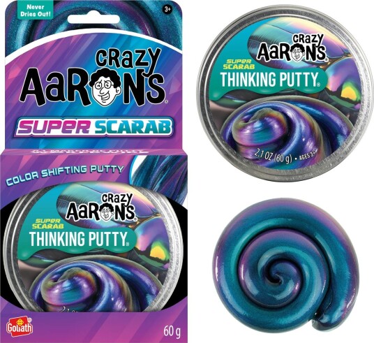 Crazy Aarons Thinking Putty Slim 60 G, Super Scarab Crazy Aarons Thinking Putty Slim 60 G, Super Scarab