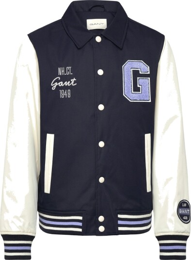Gant Kids Graphic Varsity Jacket   Navy   140