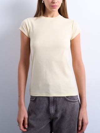 Topshop Everyday Short Sleeve Top Gul XS