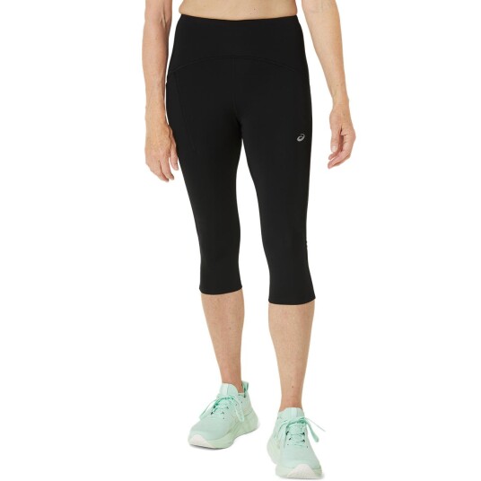 Asics Women"s Road High Waist Capri Tight Performance Black XL