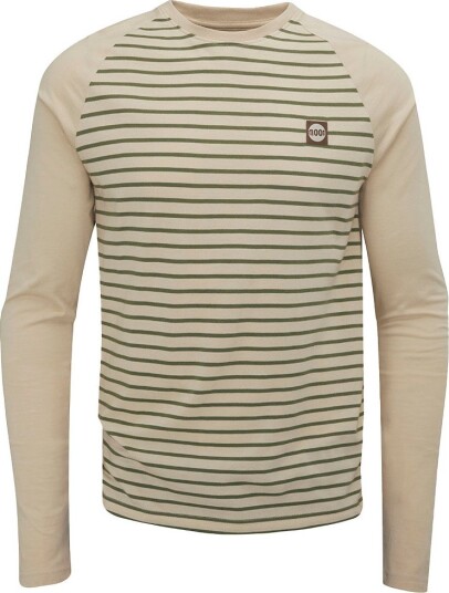 Moon Climbing Striped Ls Pale Sand/herb S Moon Climbing Striped Ls Pale Sand/herb S