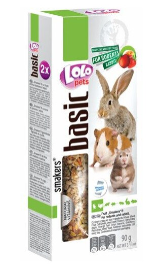 Lolo Pets Smakers Frøstenger Frukt Snacks Til Kanin Gnager Lolo Pets Smakers Frøstenger Frukt Snacks Til Kanin Gnager