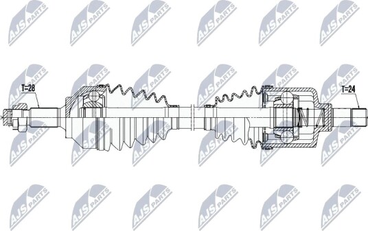 Nty Drivaksel NTY NPW PE 027 Nty Drivaksel NTY NPW PE 027