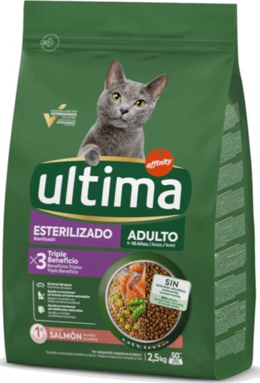Affinity Ultima Tørrfôr Adult Ultima Cat Sterilised Laks 2.5 kg Affinity Ultima Tørrfôr Adult Ultima Cat Sterilised Laks 2.5 kg