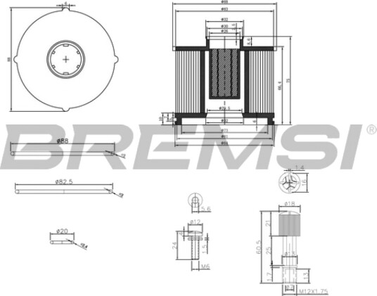 Drivstoffilter BREMSI FE0040 Drivstoffilter BREMSI FE0040