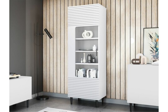 Vitrineskap Kintore 180 cm Hvid