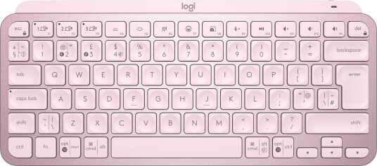 Logitech MX Keys Mini Trådløst Tastatur Nordisk Rosa med Belysning Logitech MX Keys Mini Trådløst Tastatur Nordisk Rosa med Belysning