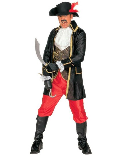 Komplett Piratkostyme til Mann 6 Deler Strl M Komplett Piratkostyme til Mann 6 Deler Strl M