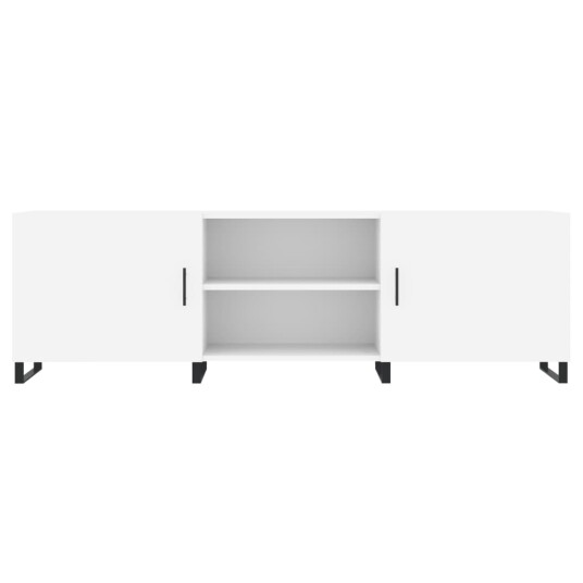 vidaXL TV-benk hvit 150x30x50 cm konstruert tre 8720845427214 vidaXL TV-benk hvit 150x30x50 cm konstruert tre 8720845427214