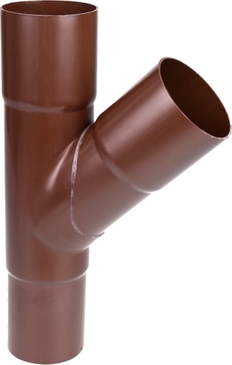 Plastmo grenrør Ø110x75mm 45° brun
