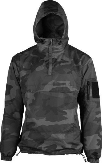Mil Tec Combat sommeranorakk i mørk camouflage Svart Oliven Brun