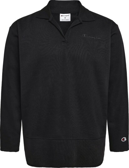 Champion Polo Neck Sweatshirt Black S