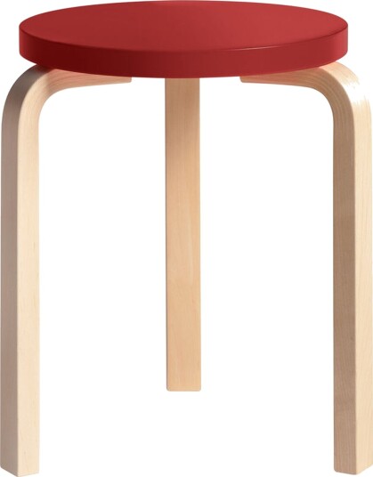 Artek Krakk 60 Krakk Bjørk/ Rød Artek Krakk 60 Krakk Bjørk/ Rød