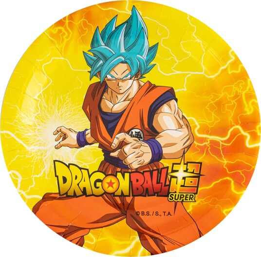 Chaks Papirtallerkener Dragon Ball Super 8-pakning 12806-DB