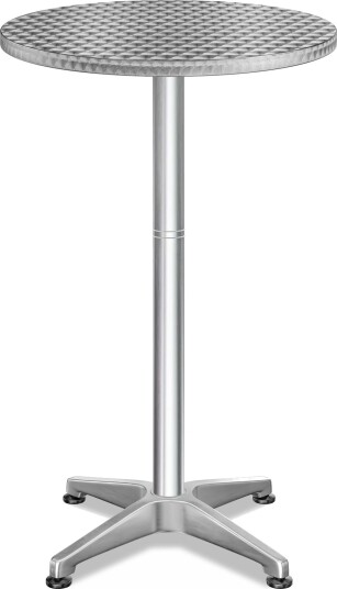 Høydejusterbart sammenleggbart barbord – rustfritt stål 60 cm Høydejusterbart sammenleggbart barbord – rustfritt stål 60 cm