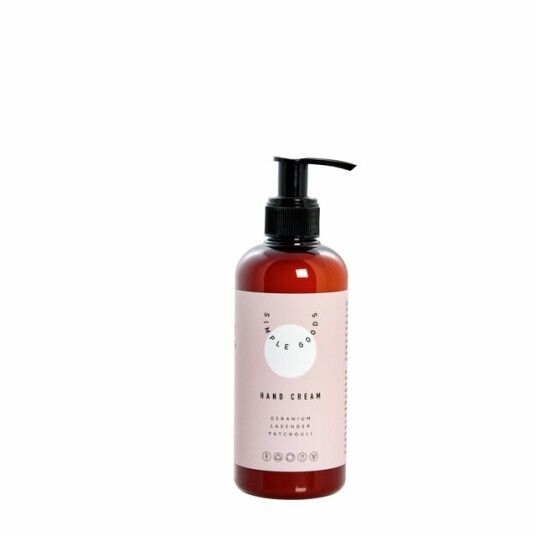 Simple Goods Geranium håndkrem 250 ml pumpeflaske lys rosa