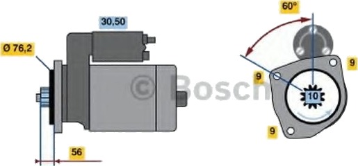 BOSCH 0 986 018 470 Starter