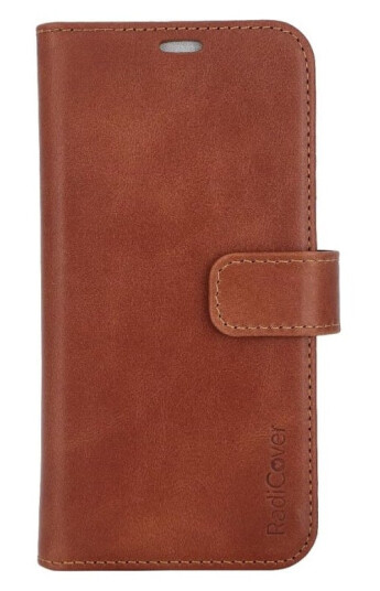 Radicover 2-i-1 Flip-cover med Strålingsbeskyttelse MagSafe Brun - iPhone 15