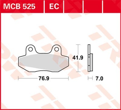 Bremseklosser TRW MCB525 Bremseklosser TRW MCB525