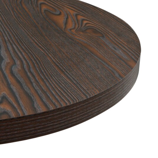 vidaXL Bistrobord MDF og stål rund 60x75 cm mørk aske vidaXL Bistrobord MDF og stål rund 60x75 cm mørk aske