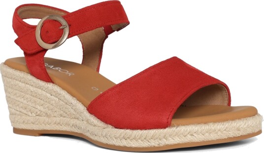 Gabor Wedge Sandal Red 37.5