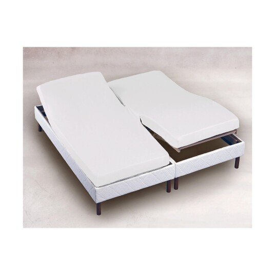 Turiform H-Splittlaken percale 65cm 210x210 Hvit