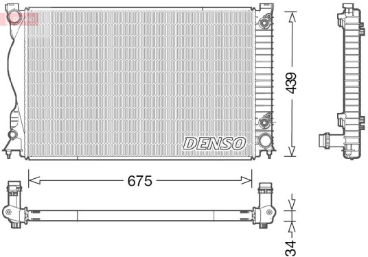 Radiator DENSO DRM02028 Radiator DENSO DRM02028
