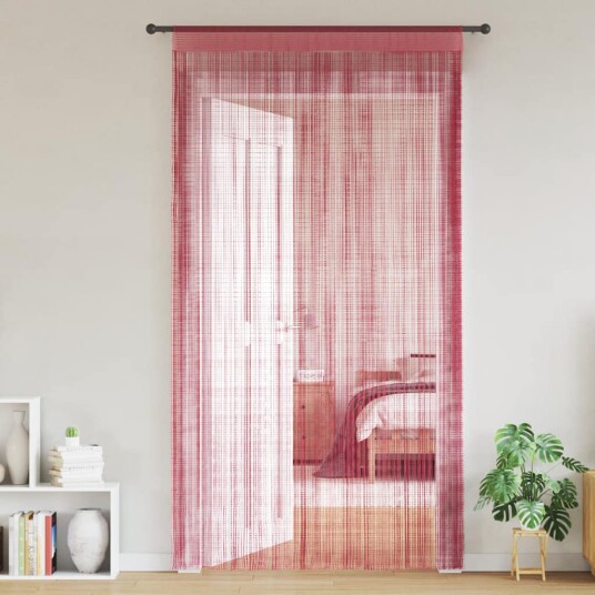 Trådgardiner 2 stk rosa 140x250 cm 8721158550583