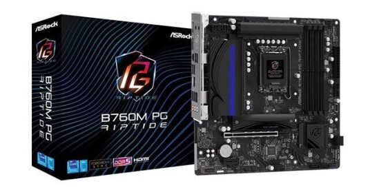 ASRock B760M PG Riptide - Intel B760 - Intel LGA1700 socket - DDR5 RAM - Micro-ATX ASRock B760M PG Riptide - Intel B760 - Intel LGA1700 socket - DDR5 RAM - Micro-ATX