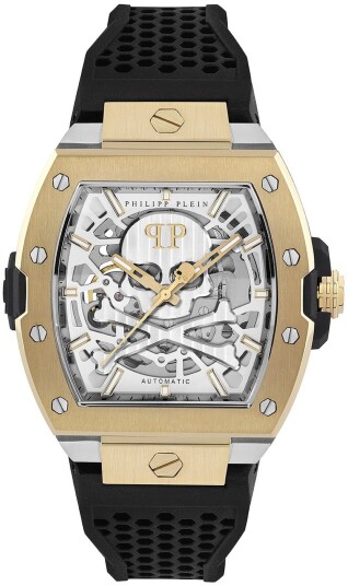Philipp Plein Herreklokke PWJFA0825 The Skeleton Sølvfarget/Gummi Philipp Plein Herreklokke PWJFA0825 The Skeleton Sølvfarget/Gummi