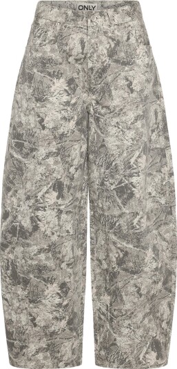 ONLY Onltaylor Banu Hw Camo Barrel Pant Pnt Khaki green L x 32