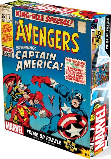 Marvel Comics The Avengers #3 300pc 18x12 in 3D Lenticular Puzzle