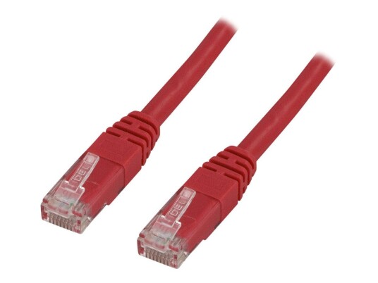 Deltaco 1,5 m CAT 6 Koblingskabel RJ-45 Hann til Hann Rød