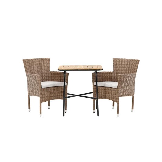 Cafégruppe Venture Home Holmbeck Bord med 2 Malina Stoler