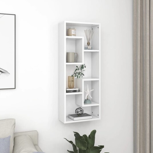 vidaXL Vegghylle hvit 36x16x90 cm sponplate vidaXL Vegghylle hvit 36x16x90 cm sponplate