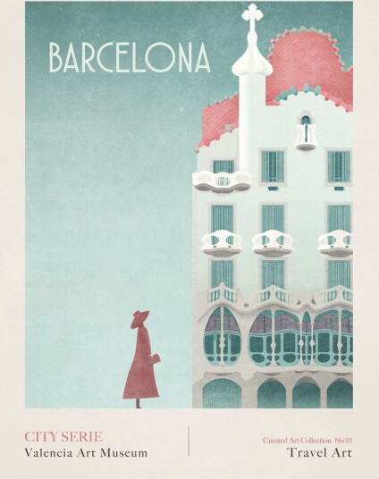 Plakat Barcelona City Art