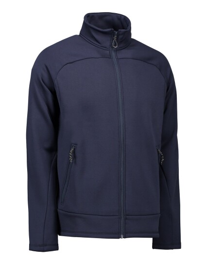 ID Cardigan m. Glidelås Stretch Blå