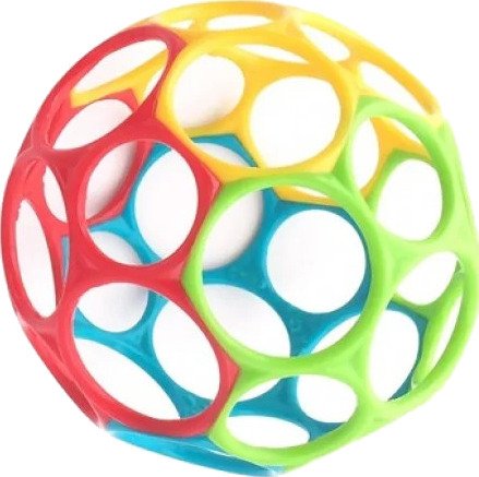 Oball Classic Babyleke Ball 10 cm - Rød, Blå, Grønn, Gul