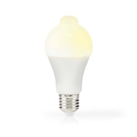 Nedis LED pære E27 | A60 | 8.5 W | 806 lm | 3000 K | Hvit | Retro Style | Frosted | Bevegelsessensor | 1 stk Nedis LED pære E27 | A60 | 8.5 W | 806 lm | 3000 K | Hvit | Retro Style | Frosted | Bevegelsessensor | 1 stk
