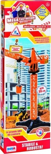 Rstoys Stor Byggemaskin Kran 55 Cm Manuell Funksjon 3+ År Rstoys Stor Byggemaskin Kran 55 Cm Manuell Funksjon 3+ År