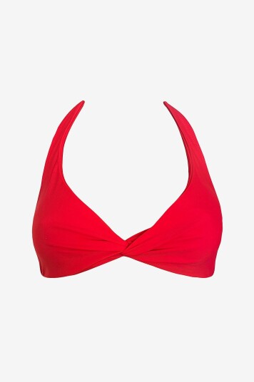 KAANDA Beach life - Bikini-BH Exotiq amalfi halter front twist top w removable cups - Rød