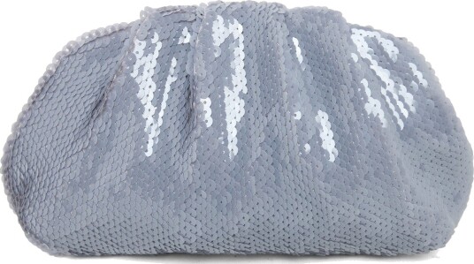 SUI AVA Sequin Clutch Bag Grey ONE SIZE