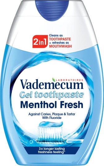 Vademecum Menthol Fresh 2in1 gel-tannkrem 75 ml