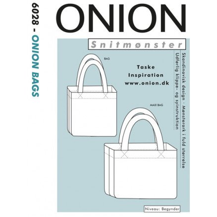 Onion ONION Snittmønster 6028 Vesker 67x45cm
