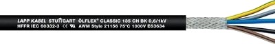 Lapp Ölflex Classic 135 Ch Bk 0,6/1 Kv Sort 51 Kg/Km 140 Kg/Km 4000 V 1 Mm² -40 80 °C