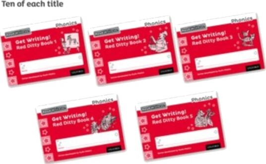 Read Write Inc. Phonics: Get Writing! Red Ditty Books 15 Pack of 50