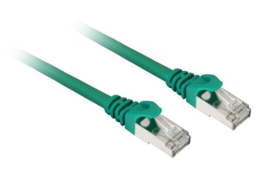 Sharkoon Patch Network Cable Sftp Rj-45 With Cat.7A Raw Cable Green 2 Meters