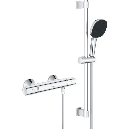 GROHE PRECISION TREND DUSJTERMOSTAT M/3-SPRAY DUSJSETT 600 MM KROM
