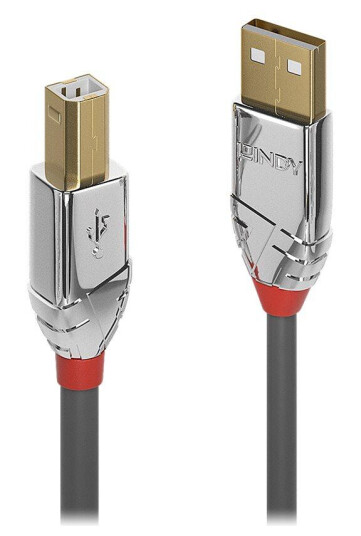 Lindy CROMO USB 2.0-kabel til USB Type B - 2 m - Grå