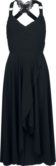 Ocultica Goth Middellang kjole Gotisk Kjole XS til XXL Damer svart